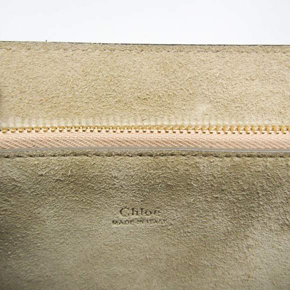CHLOE Gray Leather Shoulder Bag - Picture 14 of 16